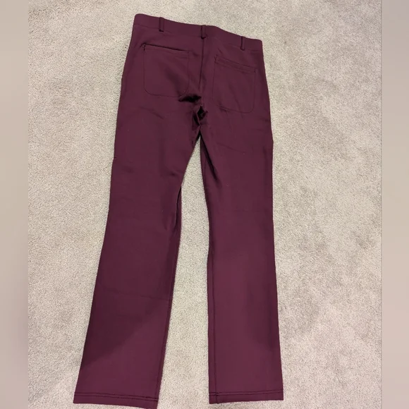 Betabrand Women's Medium Petite Two-Pocket Dress Pant Yoga Pant Bootcut Plum - Picture 4 of 4